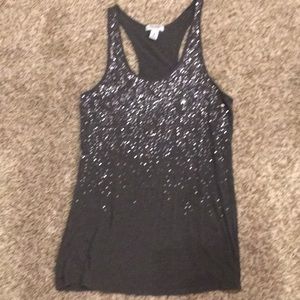 Old navy Grey Sequin Tank XS